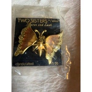 Vintage Two Sisters Butterfly Broach